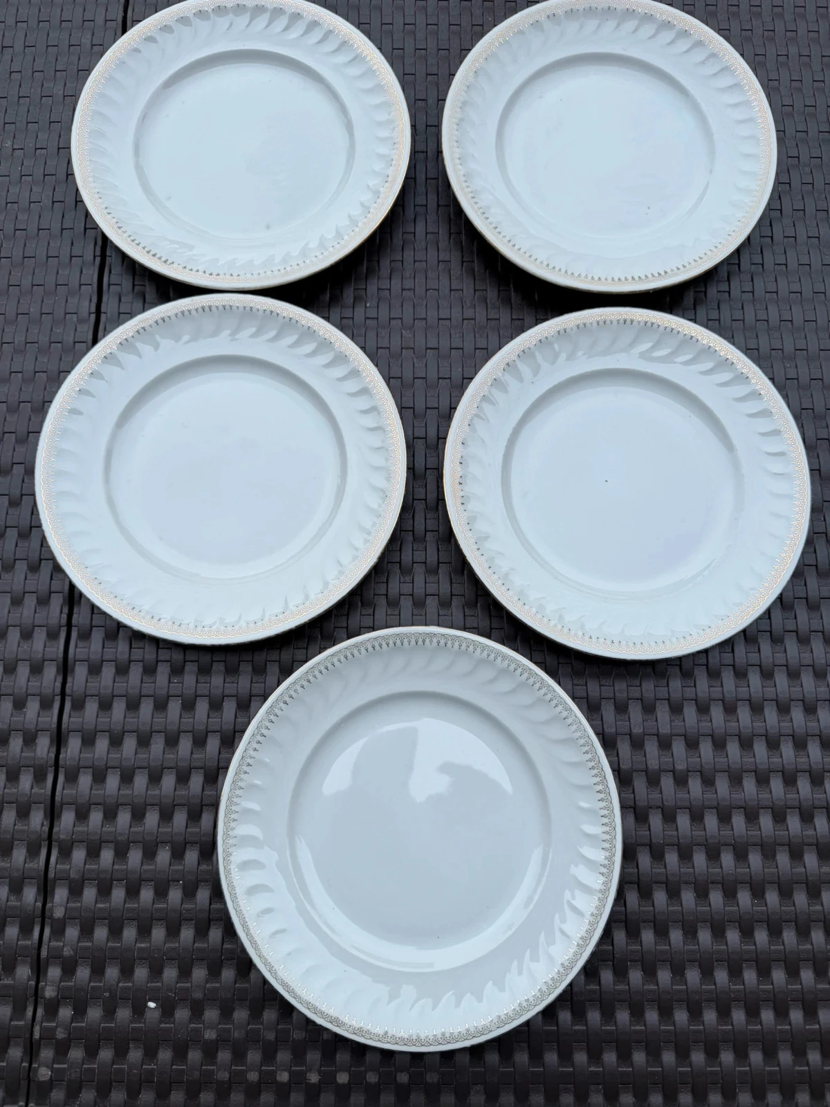Lots de 5 assiettes porcelaines ancienne – photo 2